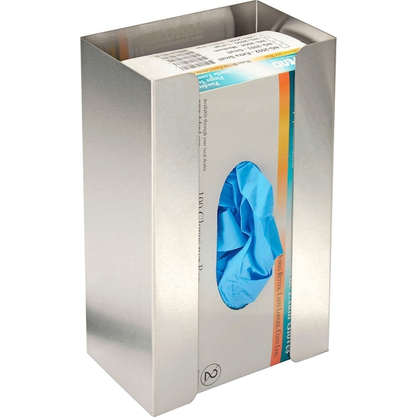 Global Industrial Single Stainless Steel Glove Box Holder, 6-1/4W x 4D x 10H 436955 - main